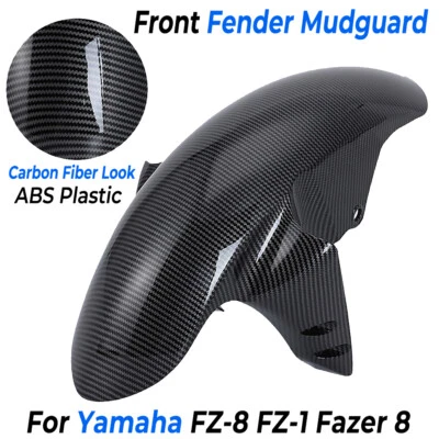 Guardabarros delantero guardabarros abrazadera cubierta para Yamaha FAZER 8 FZ8 FZ1 06-13 fibra de carbono - Imagen 1 de 4