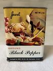 Vintage Jewel Tea Black Pepper Spice Tin Can Beautiful Condition￼