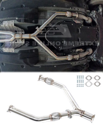 Y-Pipe Kit 2.5" Piping Exhaust For 09-Up Nissan 370Z / 14-Up Infiniti Q50 New - Image 1 of 4