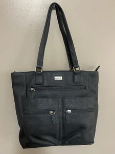 Cabrelli Womens Charcoal Handbag With Outside Pockets - Bild 1 von 15