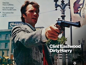 DIRTY HARRY 1971 quad poster print 30x40" Clint Eastwood Andrew Robinson FREEP&P - Picture 1 of 1