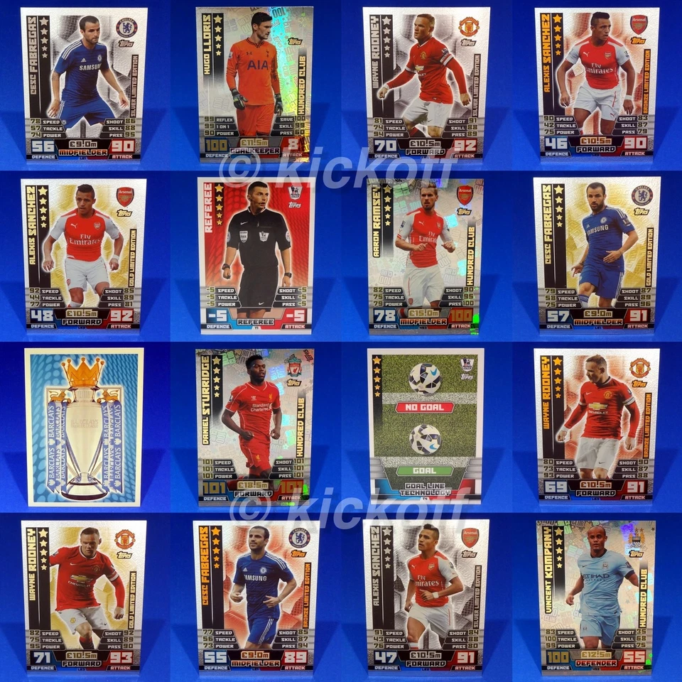Match Attax 2014-2015: LIMITED EDITIONS, HUNDRED CLUBS. Inc MA Extra. FREE post - Image 1 of 1