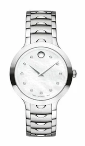 RELOJ MUJER MOVADO LUNO 0607055 ESFERA DIAMANTE MADREPERLA BLANCO NUEVO - Imagen 1 de 1