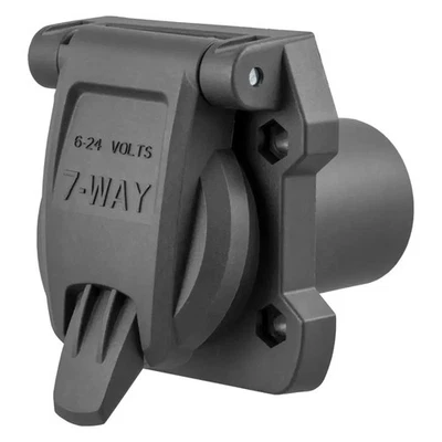 For Ford F-150 1997-2005 CURT 55416 Heavy-Duty Replacement 7-Way RV Blade Socket - Imagem 1 de 4