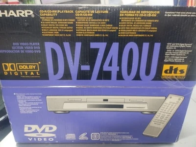 Reproductor de DVD DV-740U Sharp DVD-R/RW/CD-R/RW/VCD/MP3. Dolby. Caja Precintada Vintage NUEVO Foto 1 de 4