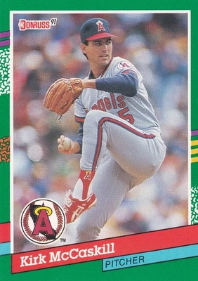 1991 Donruss #637 Kirk McCaskill Los Angeles Angels + Yes 4 Free Mystery Cards - Image 1 of 2