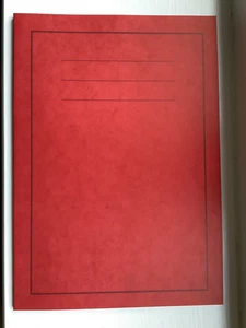 25 x School College Home A4 Exercise B  64 pages Lined/Ruled MARGIN 8mm line RED - Picture 1 of 2