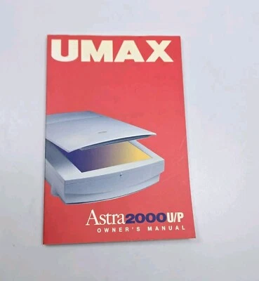 Escáner plano Umax Astra 2000 UP manual del propietario guía vintage Foto 1 de 2