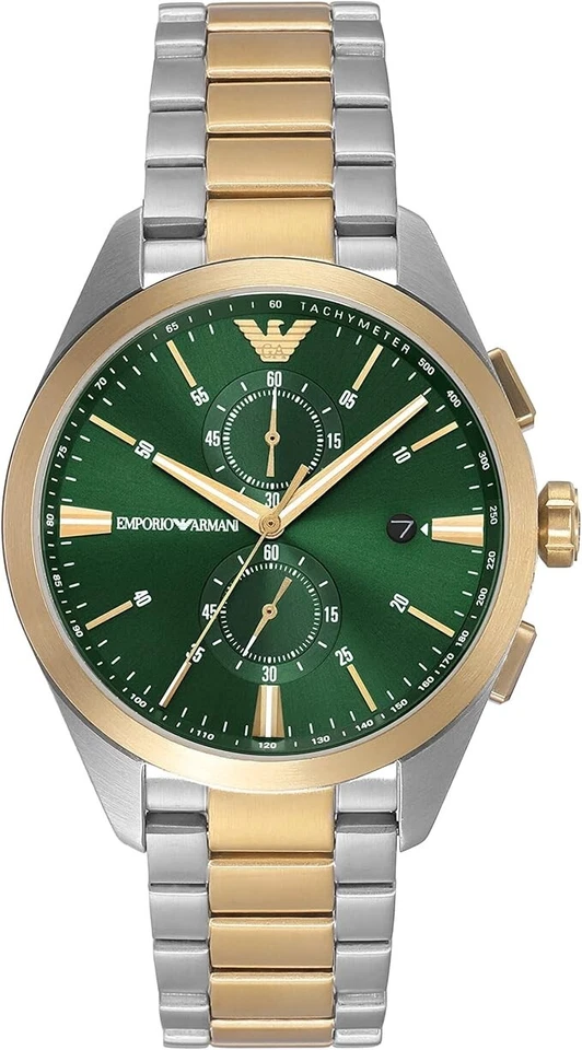 ARMANI Emporio AR11511 Green Chronograph Stainless Steel Men's Watch