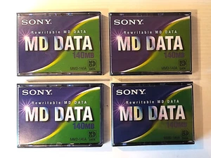 4 Stk. SONY MD DATA 140MB, MMD-140A neu 3 x original verpackt 1 x geöffnet neu - Afbeelding 1 van 9