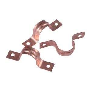 ProFlo Pipe Strap 2-Hole Copper Clad Finish PF 500H 1-1/4" (100 Clamp Pack) - Picture 1 of 1