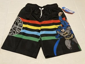 NWT Justice League Superman Batman swim trunk 4 Green Lantern Boy’s Lined Net - Picture 1 of 4