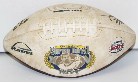 Kurt Warner Super Bowl MVP 2000 St. Louis Rams Fotoball Photo NFLPA Football NFL Cover