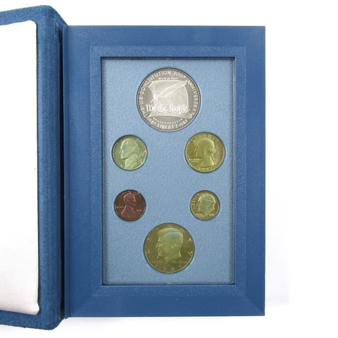 1987 Prestige Proof Set w/ U.S. Constitution Bicentennial SKU:CPC1645 Cover