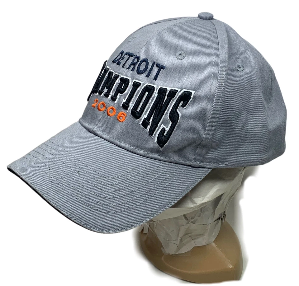 Detroit Tigers 2006 American League Champions Hat Cap OSFM - Image 1 of 4