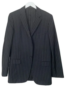 Mens Wool Gucci Suit Jacket - Navy Blue Stripe IT50 - Picture 1 of 9
