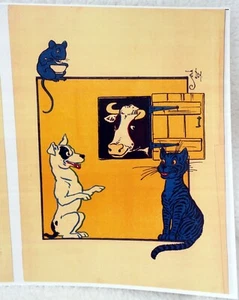 Barnyard Animals Children's Book Reprint Poster 8" x 10.5" - Picture 1 of 1