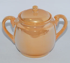 Beautiful Vintage RS Orange Luster Sugar Bowl (Made in Japan) - Picture 1 of 7