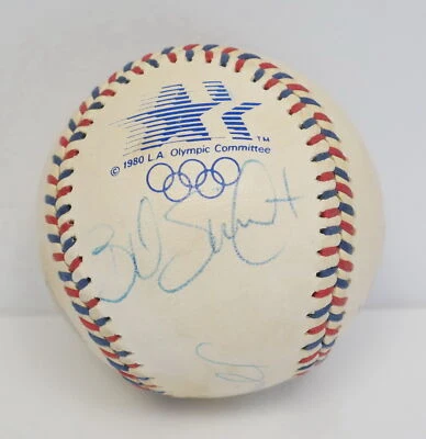 Juego de béisbol olímpico de 1984 autografiado Bill Swift y más ~ envío gratuito Foto 1 de 4