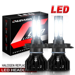 2-Sides 9003 HB2 H4 LED Headlight Bulbs Kit For Toyota Yaris Hatchback 2004-2021