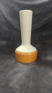  Haeger Vase Mid Century RARE Two Tone Swirl Cream/Brown Vintage! #280 - Picture 1 of 9
