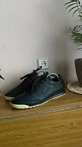Dolce Gabbana men black leather sneakers size 8 - Picture 1 of 14