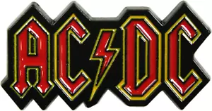 Enamel Pin - AC/DC Logo ACDC Rock Metal Music Band Gift Badge Button Lapel #4079 - Picture 1 of 3