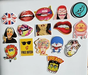 Stickers, lips, mouths, teeth - Picture 1 of 6