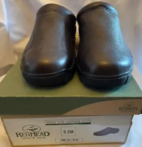 Redhead Slip-On Leather Clogs Mens size 9.5M NWB - Picture 1 of 7