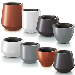 Blumentopf Massive Rund Form Modern Stil Matt Kunststoff 5 Farbe 10 Form Variant - Bild 1 von 63