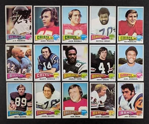1975 Topps Football Set Break 15 Cards - Picture 1 of 3