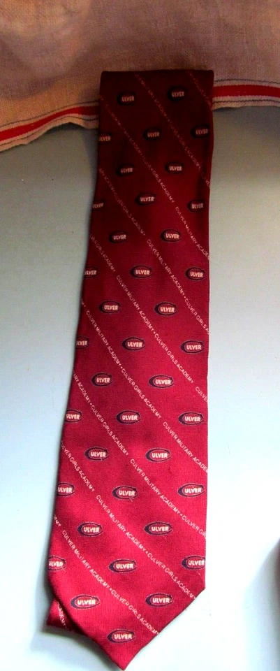 卡尔弗军事学院,红色,男士,礼服,领带,状况良好/状况良好! — 第 1/1 张图片