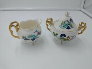 Hand painted Japan Cream And Sugar Set Dainty - Picture 1 of 8