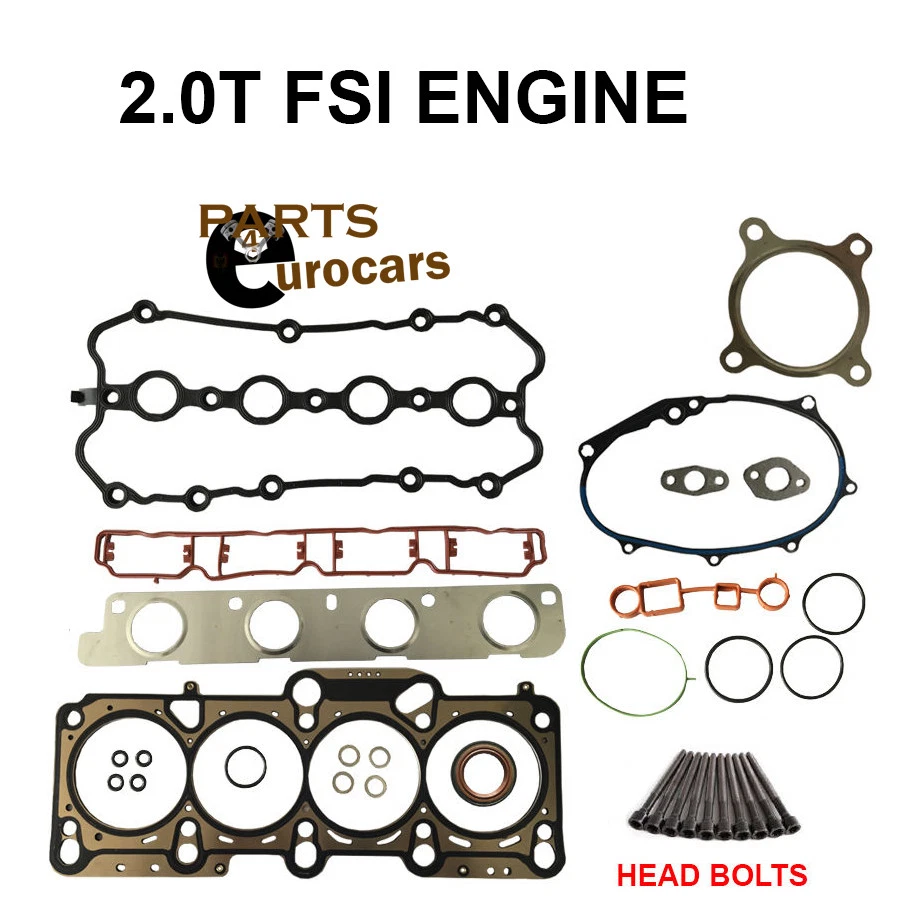 Juego de juntas de culata con pernos audi a4 2.0t vw passat 2.0t motores de correa fsi Foto 1 de 1