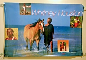 Vintage Original Whitney Houston Self Titled Poster 1984 Horse Arista Records - Picture 1 of 6