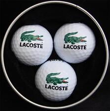 3 x Golf Balls Lacoste - Supplied in a Silver Tin - Was £14.99 - Now Only £7.99