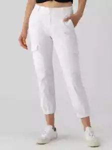 New WMNS Sanctuary Rebel Standard Rise Cargo Pants | Brilliant White | Size 31 - Picture 1 of 7