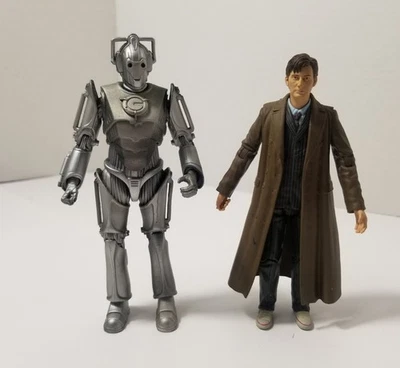 Figura de acción Dr Who David Tennant y Cyberman 5" de alto BBC Foto 1 de 4