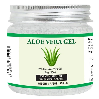 Aloe Vera Gel | 100% Pure Natural Aloe Gel | for Moisturizing Face Skin & Hair C - Image 1 of 4