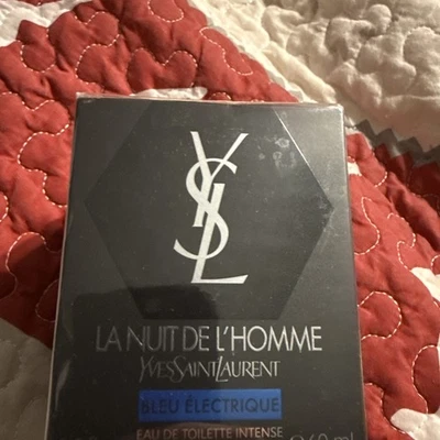YSL La Nuit De L’Homme Bleu Electrique EDT INTENSE 60ML/2OZ (BATCH-38X31ML) SEAL - Image 1 of 4
