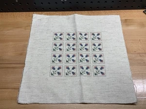 Vintage Cross Stitch 16 Squares 12” X 12” Completed - Picture 1 of 6