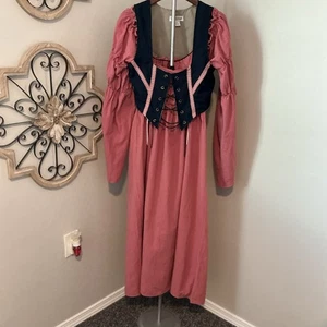 Prairie Costume Renaissance Corset Dress M Tapestry Gown Fairy Goddess Elves - Picture 1 of 18