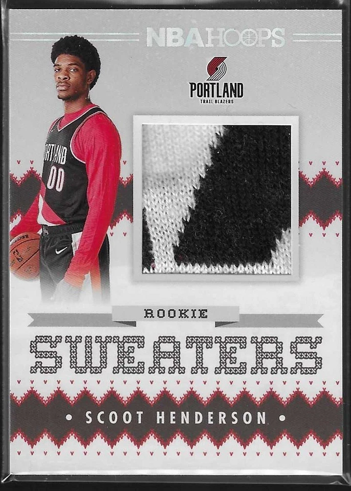 2023-24 Hoops Winter Scoot Henderson Rookie Sweaters Rookie RC #RSW-SCO - Image 1 of 2