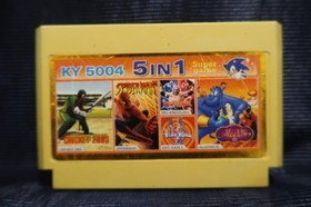 Aladdin 5IN1 Famiclone Pegasus cartridge 8bit Famicom 60pin Nes Game Dendy 90s