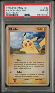 Carte Pokémon Pikachu 43/95 Reverse PSA 8 Team Aqua Team Magma TATM FR - Imagen 1 de 2