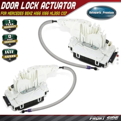 2x Actuadores de cerradura de puerta delantera izquierda y derecha para Mercedes Benz W166 X166 ML350 C117 Foto 1 de 4