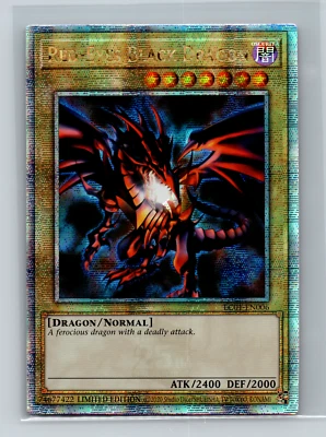 ( RED-EYES BLACK DRAGON ) - Quarter Century Secret Rare - LC01-EN006 - Yu-Gi-Oh - Image 1 of 2