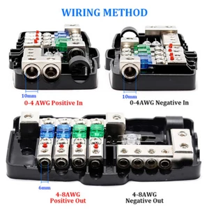 24V 12V 30A 60A Fuse Blade Box Splitter Block DC Distribution LED Accessores - Picture 1 of 6