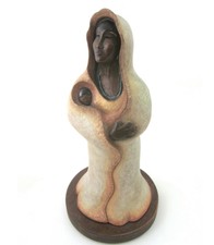 Estella Loretto Sculpture Mother & Child Bronze Nurturing Spirit Figurine Art