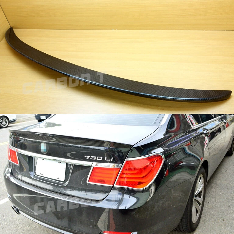 Real Carbon Fiber BMW F01/F02 7-Series Rear Boot Trunk Spoiler 760Li 750Li 740Li Foto 1 de 4